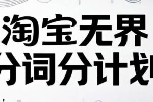 老火电商·淘宝无界分词分计划技术